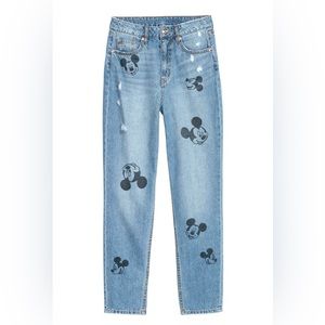 Divided H&M Mickey Mouse Jeans high rise